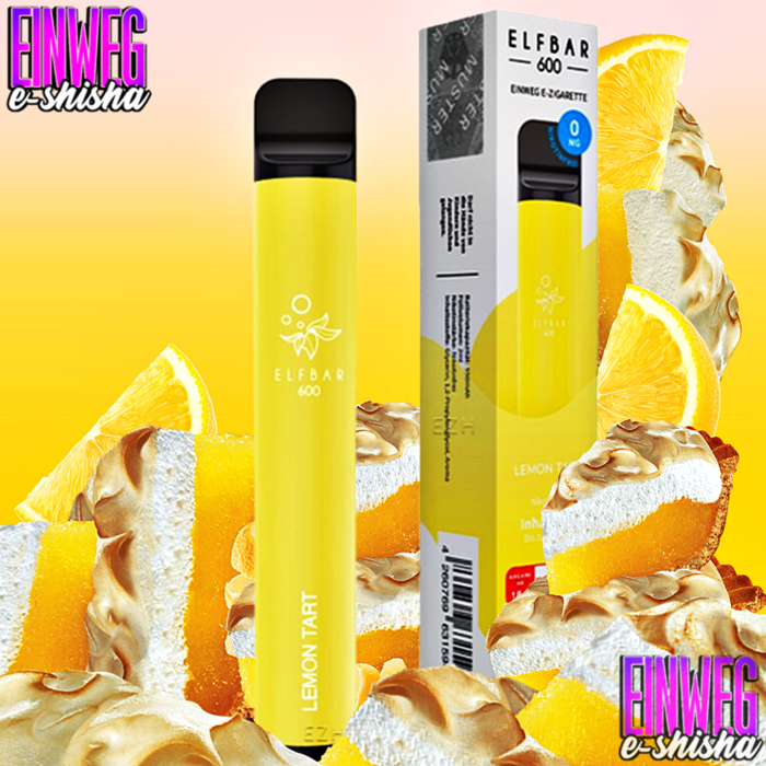 Elf Bar Elf Bar - 600 - Lemon Tart - Einweg E-Shisha - 600 Züge - Nikotinfrei