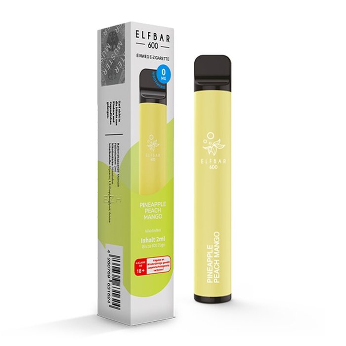 Elf Bar Elf Bar 600 - Pineapple Peach Mango - Einweg E-Shisha - 600 Züge - Nikotinfrei
