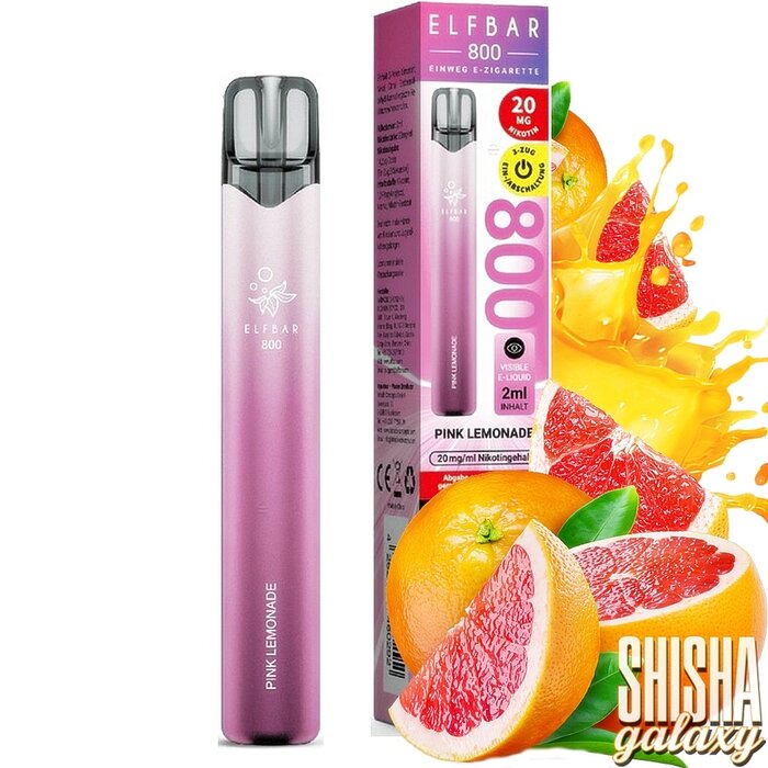 Elf Bar Elfbar 800 - Pink Lemonade - Einweg E-Shisha - 800 Züge / Nikotin 20 mg