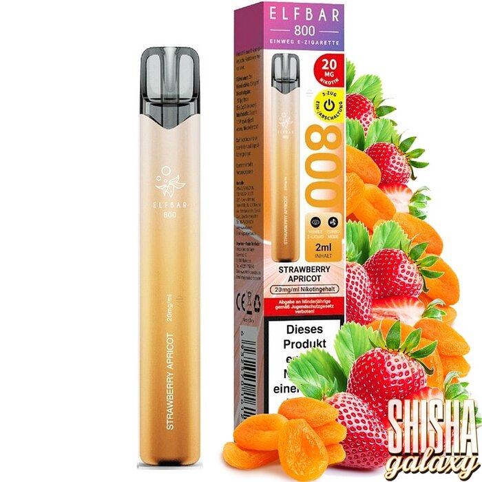 Elf Bar Elfbar 800 - Strawberry Apricot - Einweg E-Shisha - 800 Züge / Nikotin 20 mg