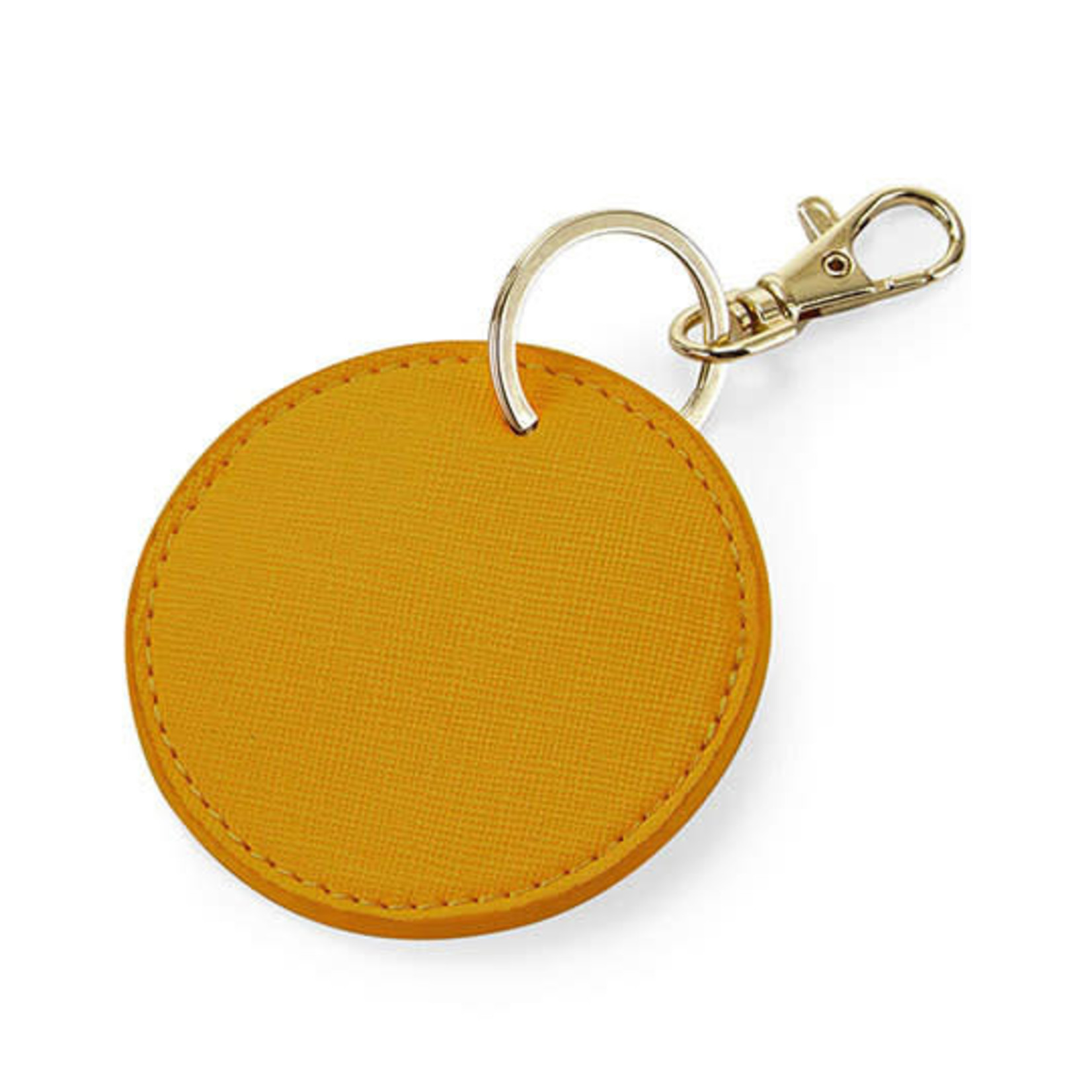 Boutique sleutelhanger rond mustard