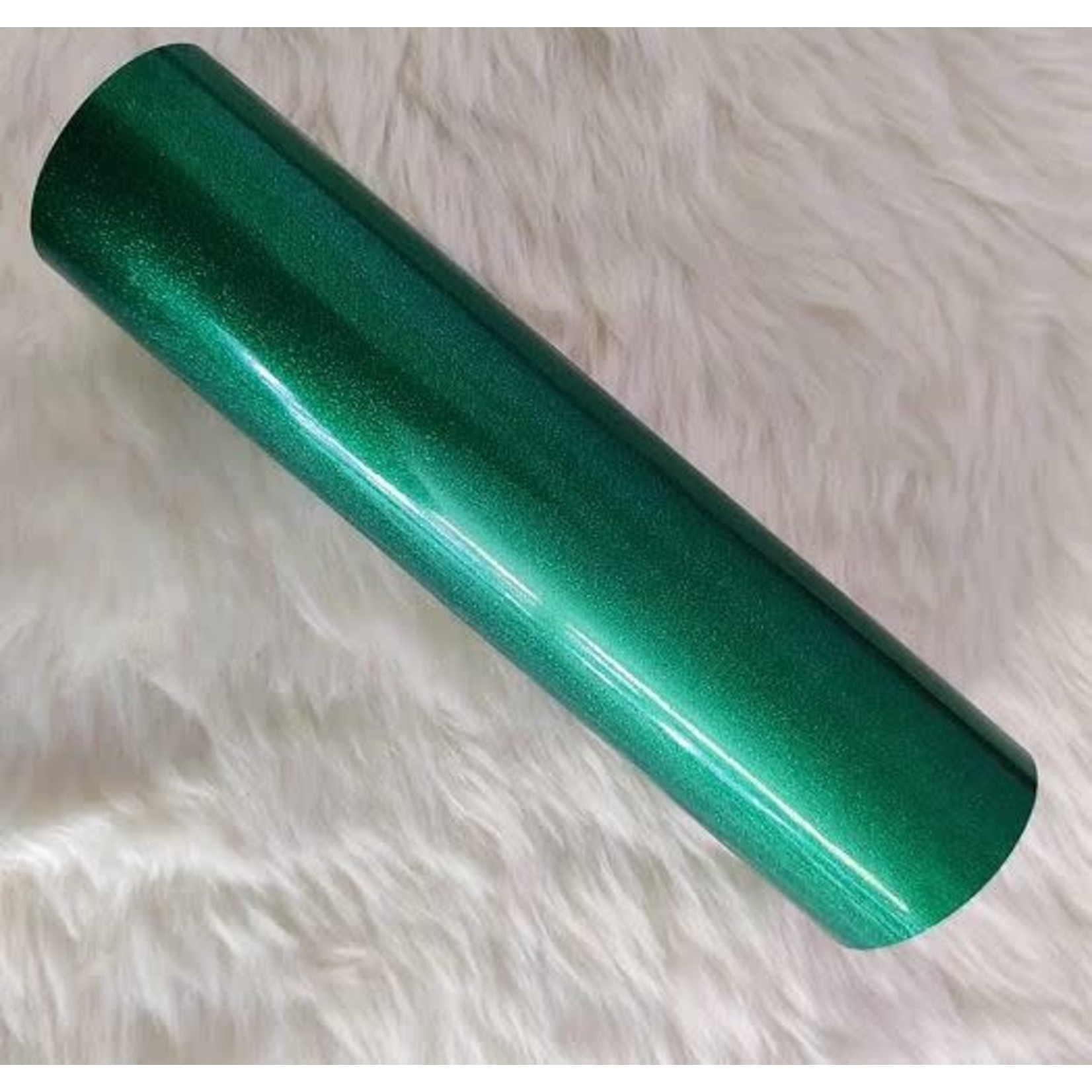 Glittervinyl Emerald Groen A4