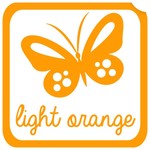 Vinyl mat light orange  RI315 10 cm