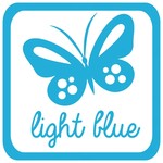 Vinyl glans light blue RI157 10 cm