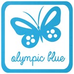 Vinyl glans olympic blue RI158 10 cm
