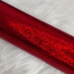 Vinyl holografisch sparkle rood 20 cm