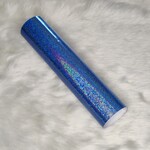 Vinyl holografisch sparkle lichtblauw 20 cm