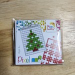 Pixel sleutelhanger kerstboom