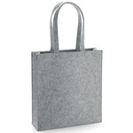 Vilten shopper grey melange rechthoekig