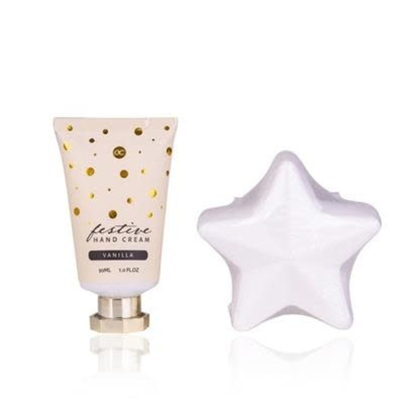 Badset in bal handcreme - badfizzer GOUD