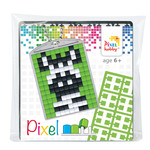 pixel sleutelhanger zebra