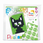 pixel sleutelhanger zwarte kat