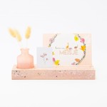 Terrazo memory houder blush