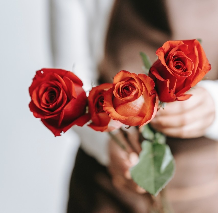 Why are roses the most popular flowers on Valentine's Day?
