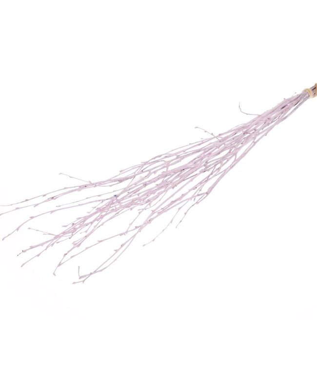 Birch branches lilac misty dry flowers | Length ± 60 cm | Available per 10 branches