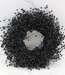 Schwarzer Flachs-Kranz | Kranz aus getrocknetem Flachs | Durchmesser 30 Zentimeter