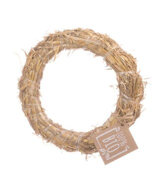 Organic straw wreath Ø 30 cm