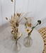 Set Loua Natural | 3 vases including natural dried flowers