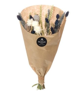 MyFlowers Dried Dining drying bouquet 'Ocean Blue' dark blue