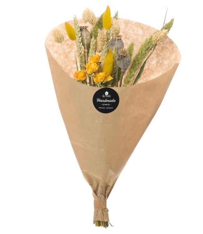 Trockenblumenstrauß 'sunset yellow' gelbe Trockenblumen | Länge ± 30 cm | Pro Strauß erhältlich