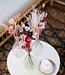 Set Loua Pink | 3 vases avec fleurs roses séchées