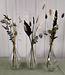 Set Loua Black | 3 vases including black dried flowers