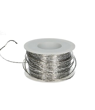 Silver colored thread Paper 2mm | Length 100 meters (x1)