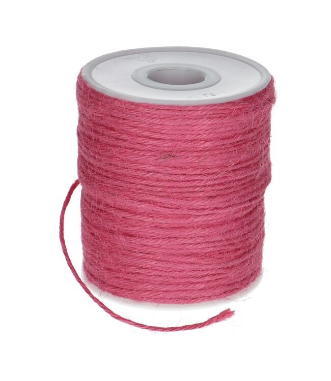 Pink thread Jute 2mm | Length 100 meters | Can be ordered per piece