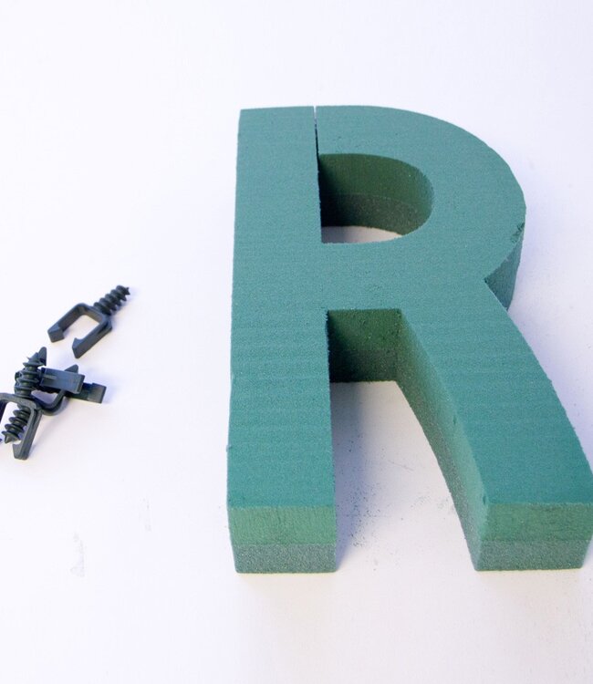 Groene Oasis Letter R 31 centimeter | Per stuk te bestellen