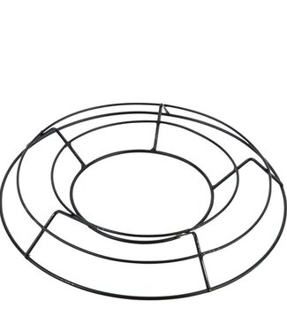 Zwarte Ijzeren ring basis diameter 30 centimeter (x5)
