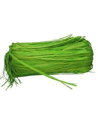 Groene decoratie Raffia 250 gram (x1)