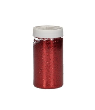 Roter Dekorationsglitter 150 ml/92 g (x1)