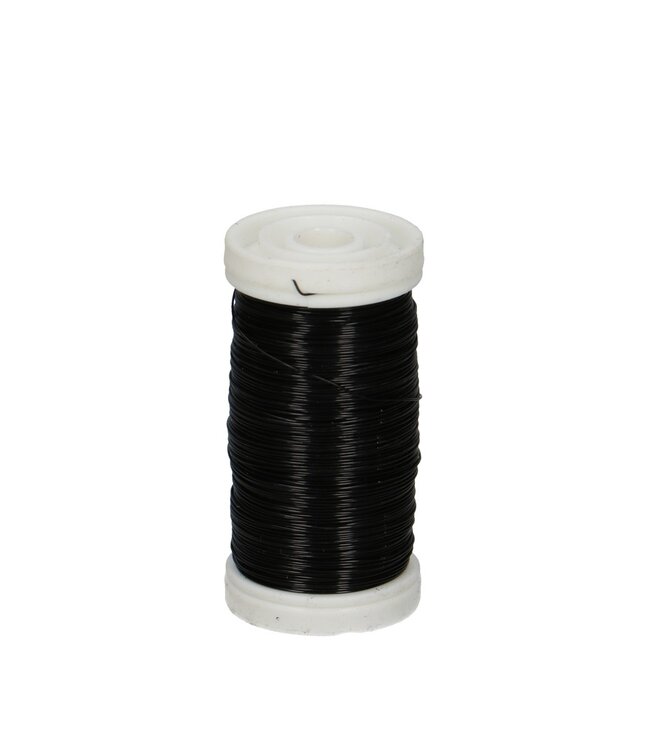 Black wire Metallic wire 0.3mm 100 grams | Can be ordered per piece