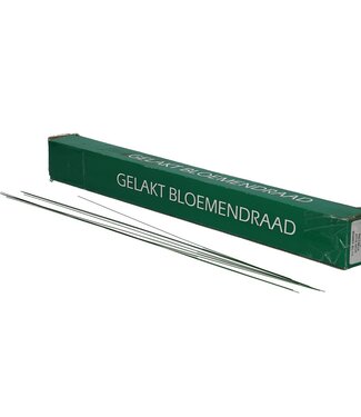 MyFlowers Donkergroen gelakt bloemendraad 07-40 centimeter 2kg (x1)