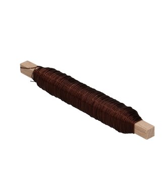 Brown wire Lacquered copper wire 0.5mm 100 grams (x1)