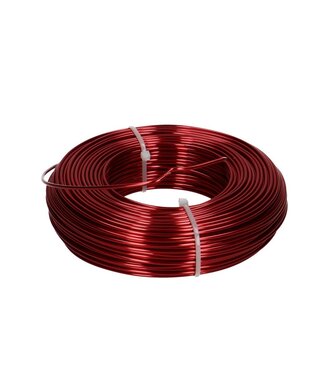 Red wire Aluminum 2mm | Length 60 meters 500g (x1)