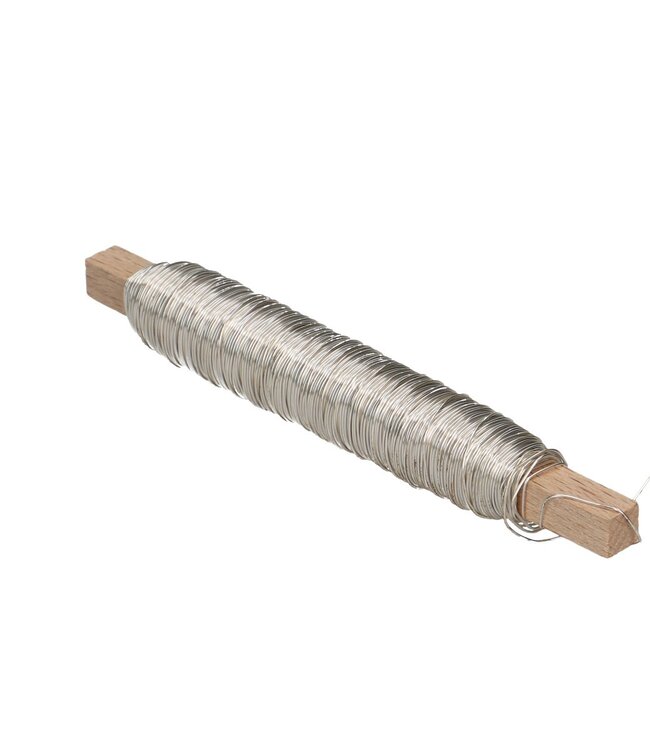 Silver colored wire Lacquered copper wire 0.5mm 100 grams | Can be ordered per piece