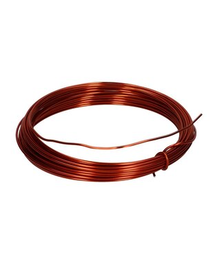 Orange wire Aluminum 2mm | Length 12 meters 100 grams (x1)