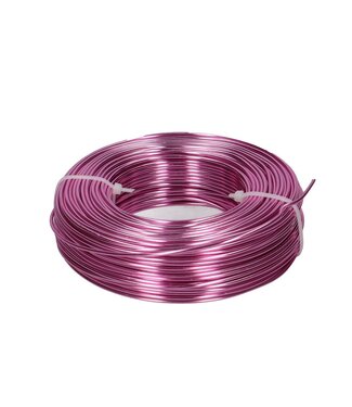 Lichtroze draad Aluminium 2mm | Lengte 60 meter 500g (x1)