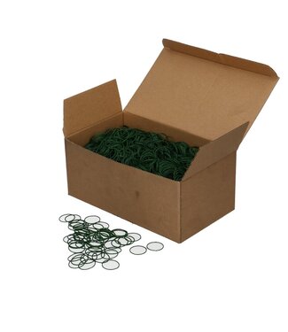 MyFlowers Anneaux œillets fil vert foncé diamètre 20mm 1kg (x1)