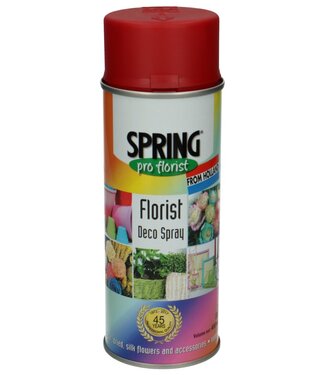 MyFlowers Décoration rouge Spray déco 400ml Rouge Fête (x1)