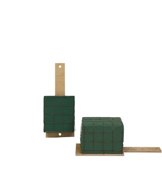 Groen steekschuim Basic Graftakhouder 8*11*9 centimeter (x6)