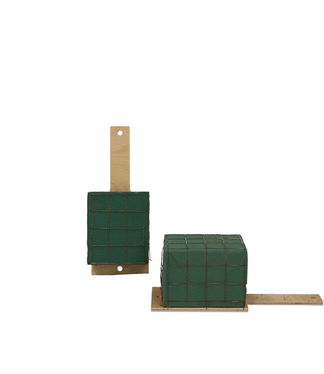Groen steekschuim Basic Graftakhouder 8*11*9 centimeter | Per 6 stuks