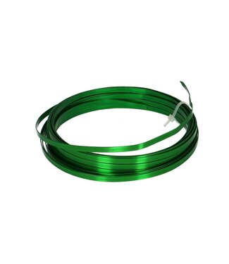 Apple green wire Aluminum flat 5mm | Length 10 meters (x1)