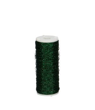 Dark green wire Bouillon wire 0.3mm 100 grams (x1)