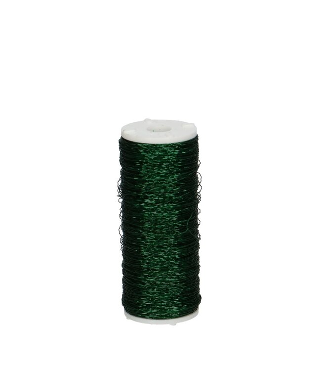 Dark green wire Bouillon wire 0.3mm 100 grams | Can be ordered per piece