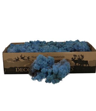 Blauw rendiermos | decoratie mos | Per 400 - 500 gram