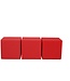 OASIS Cube de couleur Oasis Rouge 10*10 centimètres (x3)