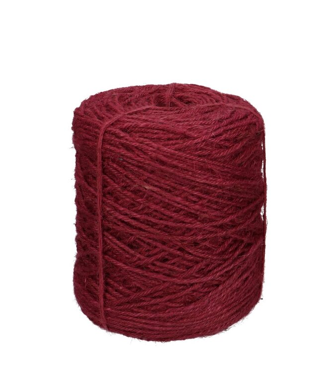 Bordeaux red thread Flax cord 3.5mm 1kg | Can be ordered per piece