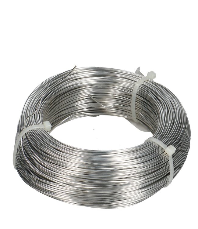 Silver colored wire Aluminum 1.5mm 1kg | Can be ordered per piece